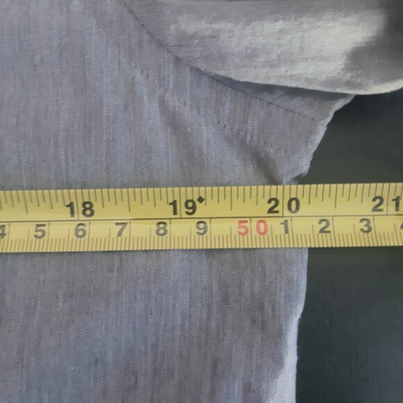 Michael Kors SZ 15 MK Slim Fit 100% Cotton Button Up Men's Grey Shirt - Picture 7 of 10